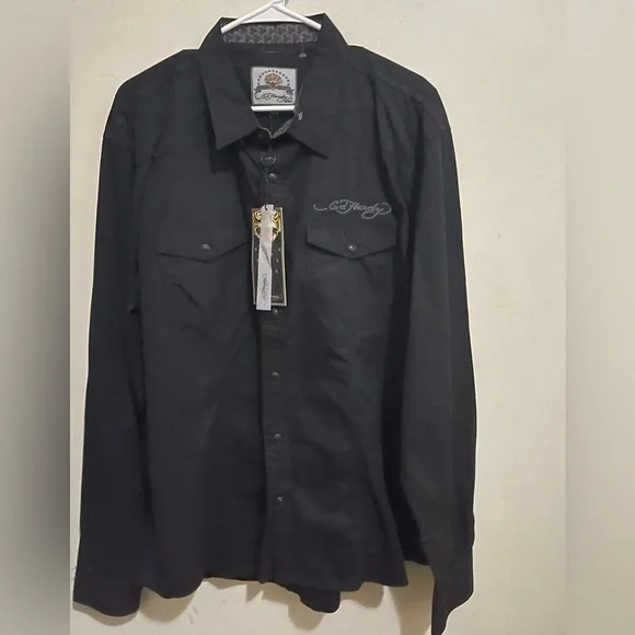 Men's Ed Hardy Long Sleeve Button Shirt XXL Men's Ed Hardy Long Sleeve Button Shirt XXL